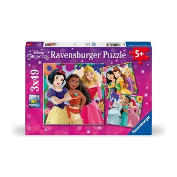 Ravensburger - Puzzle puterea printeselor Disney 3x49 piese