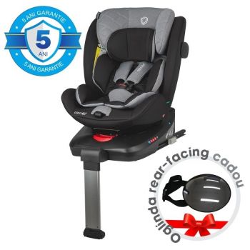 Scaun auto iSize 40-150 cm C Vigo Diamond black+Coccolle oglinda auto rear-facing