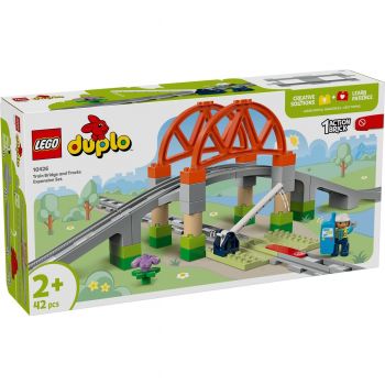 Set Jucarii LEGO DUPLO® - Set de extindere Pod cu sine de cale ferata (10426)