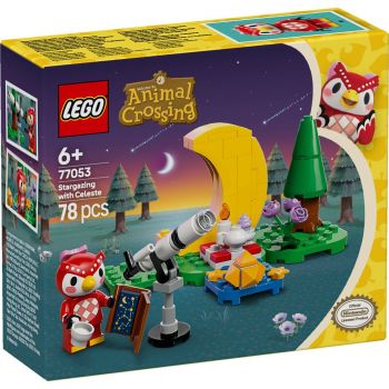 Set LEGO Animal Crossing - Observarea stelelor cu Celeste (77053)