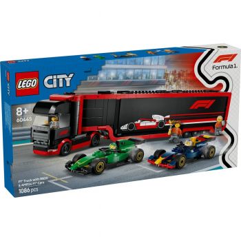 Set LEGO City - Camion F1 cu masinile F1 RB20 si AMR24 (60445)