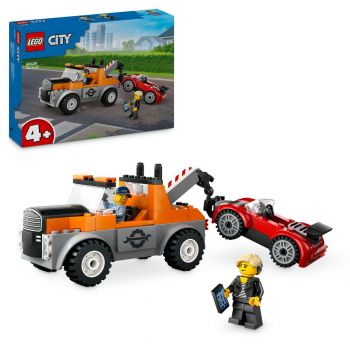 Set LEGO City - Camioneta de tractare si masina sport (60435)