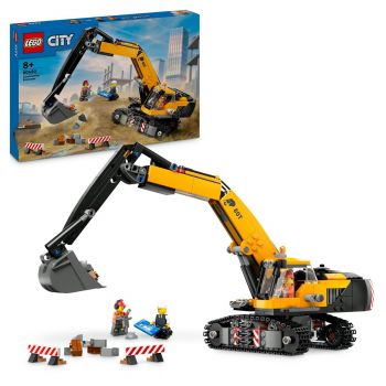 Set LEGO City - Excavator galben de constructii (60420)