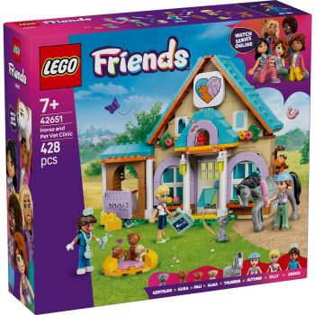 Set LEGO Friends - Clinica veterinara pentru cai si animale de companie (42651)