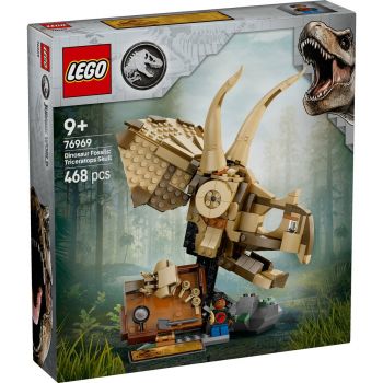 Set LEGO Jurassic World - Fosile de dinozaur: craniu de Triceratops (76969)