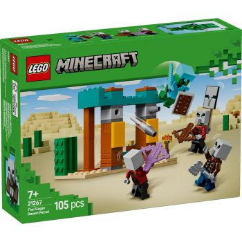 Set LEGO Minecraft - Patrula Illager în desert (21267)