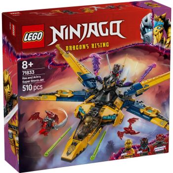 Set LEGO Ninjago - Superavionul cu reactie al lui Ras si Arin (71833)