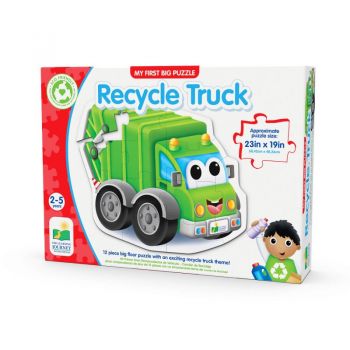 Primul Meu Puzzle De Podea - Camion De Reciclat