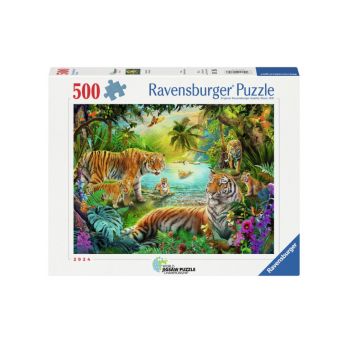 Ravensburger Tiger Family In The Oasis 500pcs (12001384)