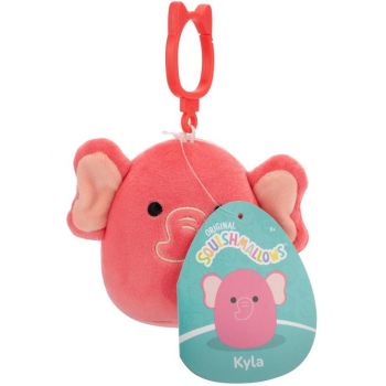 Squishmallows P22 Clip On Kyla Pink Elephant 9cm