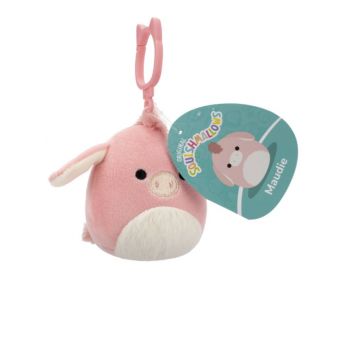 Squishmallows P22 Clip On Maudie Pink Donkey 9cm