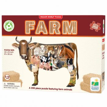 THE LEARNING JOURNEY - PUZZLE ANIMALE DE LA FERMA 200 PIESE