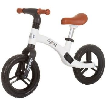 Bicicleta copii 2-5 ani, fara pedale, Zig Zag Black White, Chipolino DIKZZ02402BW