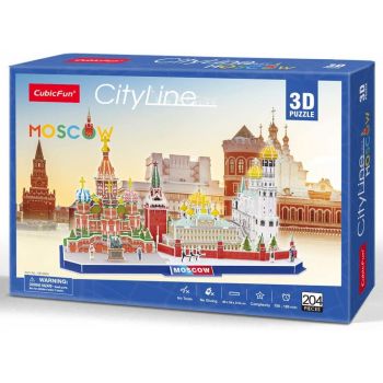 Cubic Fun - Puzzle 3D Moscova 204 Piese