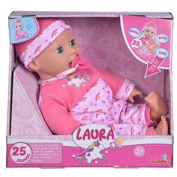 Papusa Bebelus Laura 38Cm Cu Sunete