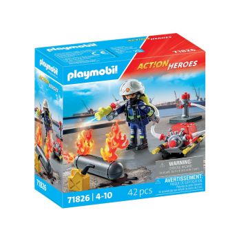 Playmobil Firefighter With Water Pump (71826)