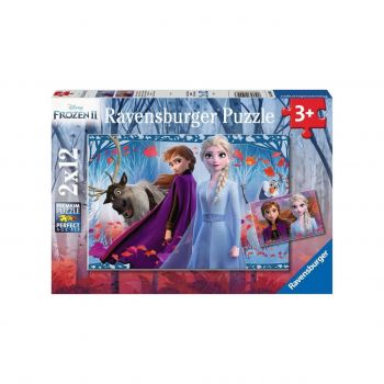 Puzzle Frozen II, 2X12 Piese