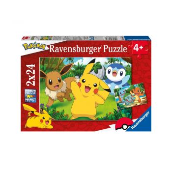 Puzzle Pokemon 2x24 piese