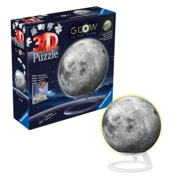 Ravensburger - Puzzle 3D luna lumineaza in intuneric 72 piese