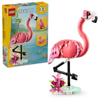 Set LEGO Creator - Animale salbatice: Flamingo roz (31170)