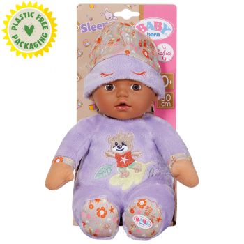 BABY born - Bebelus negru cu hainute violet 30 cm