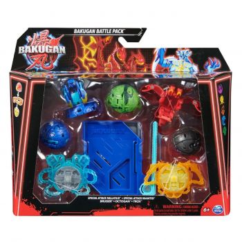 Bakugan Set De Lupta Nillious, Mantid, Bruiser, Octogan Si Trox