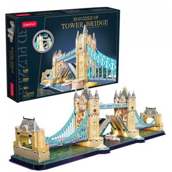 Cubic Fun - Puzzle 3D Led Tower Bridge 222 Piese