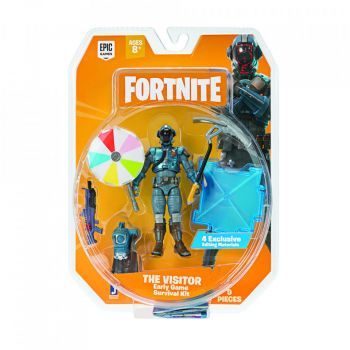 Figurina cu accesorii Early Game Survival Kit B The Visitor, Fortnite