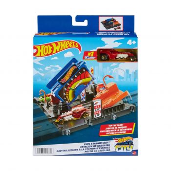 Hot Wheels City Explorer Pista Fuel Station Shift