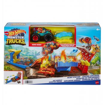 Hot Wheels Monster Trucks Set Blast Station