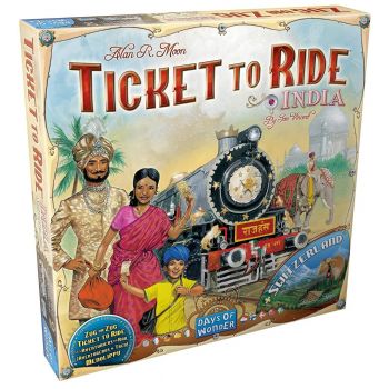 Joc de societate Ticket to Ride Map Collection India & Swiss, extensie, limba engleza