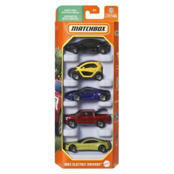 Matchbox Set 5 Masinute Metalice Mbx Electric Drivers Scara 1:64