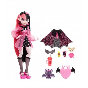 Monster High Papusa Draculaura Cu Animalut Si Accesorii