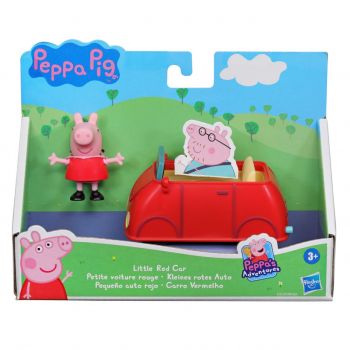 Peppa Pig Vehicul Cu Figurina Micuta Masina Rosie