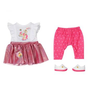 Zapf - BABY born Set hainute cu rochita 36 cm