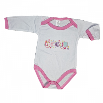 Body confortabil din bumbac pentru bebelusi fetite, cu mesajul , zDream Girl, 6-9 luni