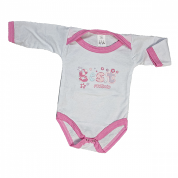 Body din bumbac pentru fetite, cu imprimeu , zBest friends, 3-6 luni