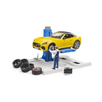 Bruder Service auto cu decapotabila sport