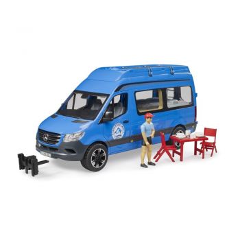 Bruder Sprinter Camping Mercedes Benz cu sofer si accesorii