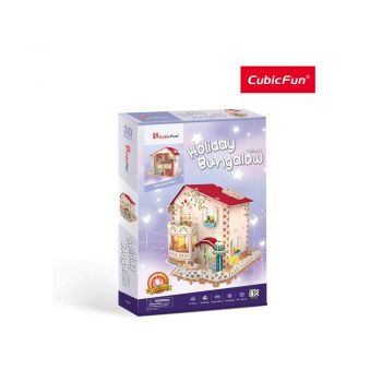 Cubic Fun - Puzzle 3D Led Casa De Vacanta 116 Piese