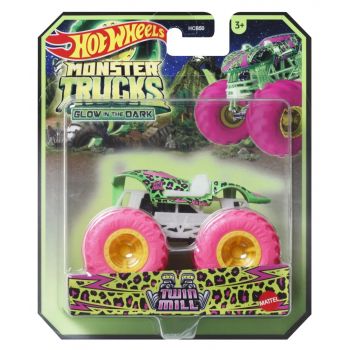 Hot Wheels Monster Truck Glow In The Dark Masinuta Twin Mill Scara 1:64