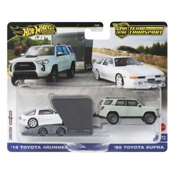 Hot Wheels Transportator Toyota 4Runner Cu Masinuta Toyota Supra Scara 1:64