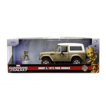 Jada Marvel Set Masinuta Metalica Ford Bronco Si Figurina Groot