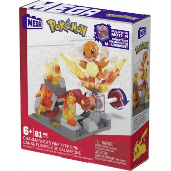 Pokemon Mega Set De Constructie Roata De Foc A Lui Charmander