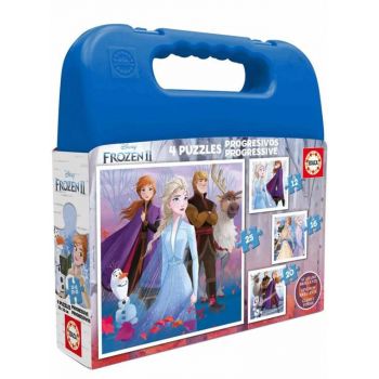 Disney 2, 4 In 1 Suitcase 12 Pieces Frozen (018114)