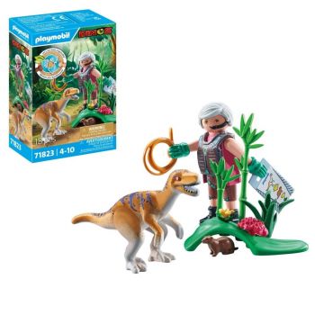 Playmobil - Velociraptor si cercetator Playmobil