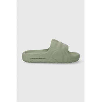 adidas Originals papuci ADILETTE 22 femei, culoarea verde IG8264