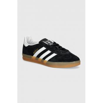 adidas Originals sneakers din piele intoarsă Gazelle Indoor culoarea negru, JI2060