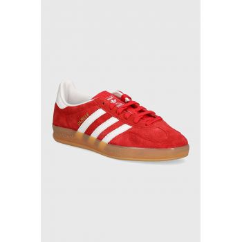 adidas Originals sneakers din piele intoarsă Gazelle Indoor culoarea rosu, JI2063