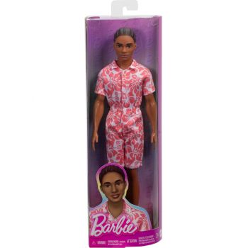 Barbie Ken Hawaiian Floral Jumpsuit Look With Brown Brides Hair Doll Fashionistas (hyt99)